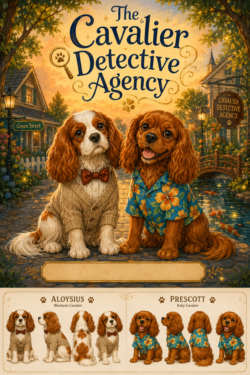 Aloysius and Prescott, the Cavalier detectives, on Green Street